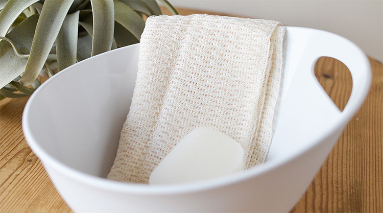 ≪メール便対応≫ボディタオル オーガニックコットン100％ 約23×100cm