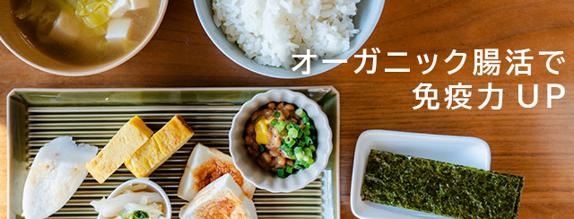 オーガニック腸活で免疫力UP