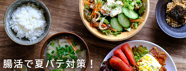 腸活で夏バテ対策！